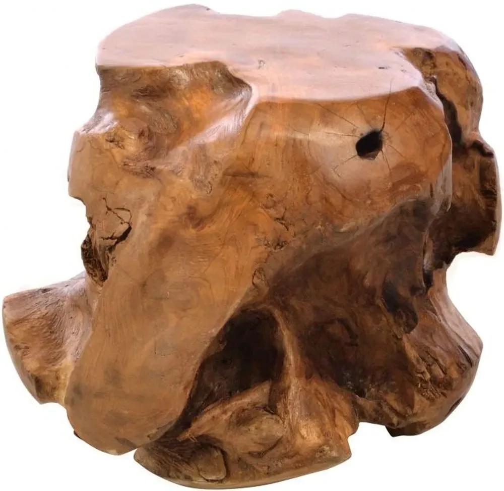 Tree Root Ball Stool - Brown