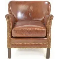 Vintage Leather Club Armchair - Brown
