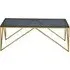 Allure Coffee Table - Black Glass, Gold