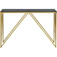 Allure Console Table - Black, Glass