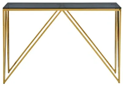 Allure Console Table - Black, Glass image