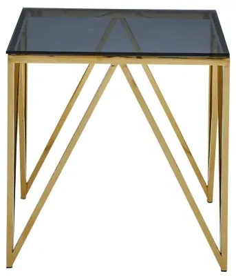 Allure End Table - Black, Glass image