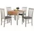 Altona 2-Seater Drop Leaf Dining Set - Grey, Oak