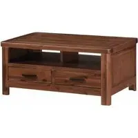 Andorra 2 Drawer Coffee Table - Dark Acacia