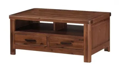 Andorra 2 Drawer Coffee Table - Dark Acacia image