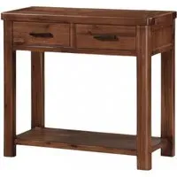 Andorra 2 Drawer Console Table - Dark Acacia