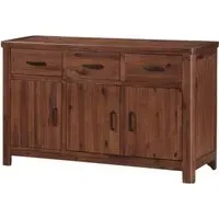 Andorra 3 Door Sideboard - Dark Acacia