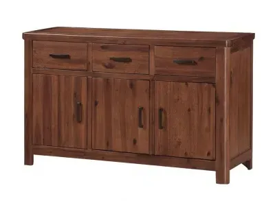 Andorra 3 Door Sideboard - Dark Acacia