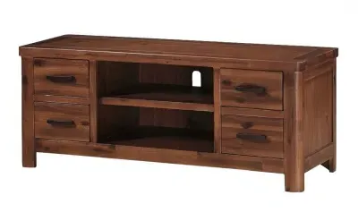 Andorra 4 Drawer TV Unit - Dark Acacia image