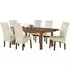 Andorra Extending Dining Set with 4 Chairs - Dark Acacia