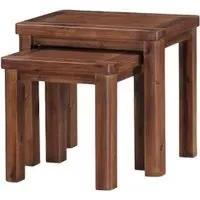 Andorra Nest of 2 Tables - Dark Acacia