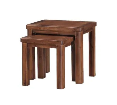 Andorra Nest of 2 Tables - Dark Acacia