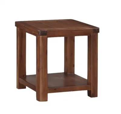 Andorra Square End Table - Dark Acacia
