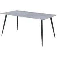 Argenta 6 Seater Dining Table - Grey, Sintered Stone