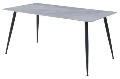 Argenta 6 Seater Dining Table - Grey, Sintered Stone