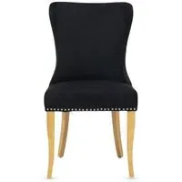 Ashley Dining Chair Set of 2 - Black, Velvet