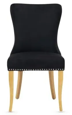 Ashley Dining Chair Set of 2 - Black, Velvet image