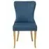 Ashley Dining Chair Set of 2 - Blue, Velvet
