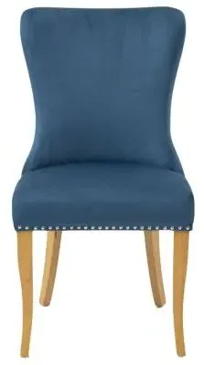 Ashley Dining Chair Set of 2 - Blue, Velvet