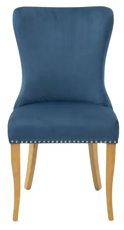 Ashley Dining Chair Set of 2 - Grey, Velvet