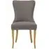 Ashley Dining Chair Set of 2 - Grey, Velvet