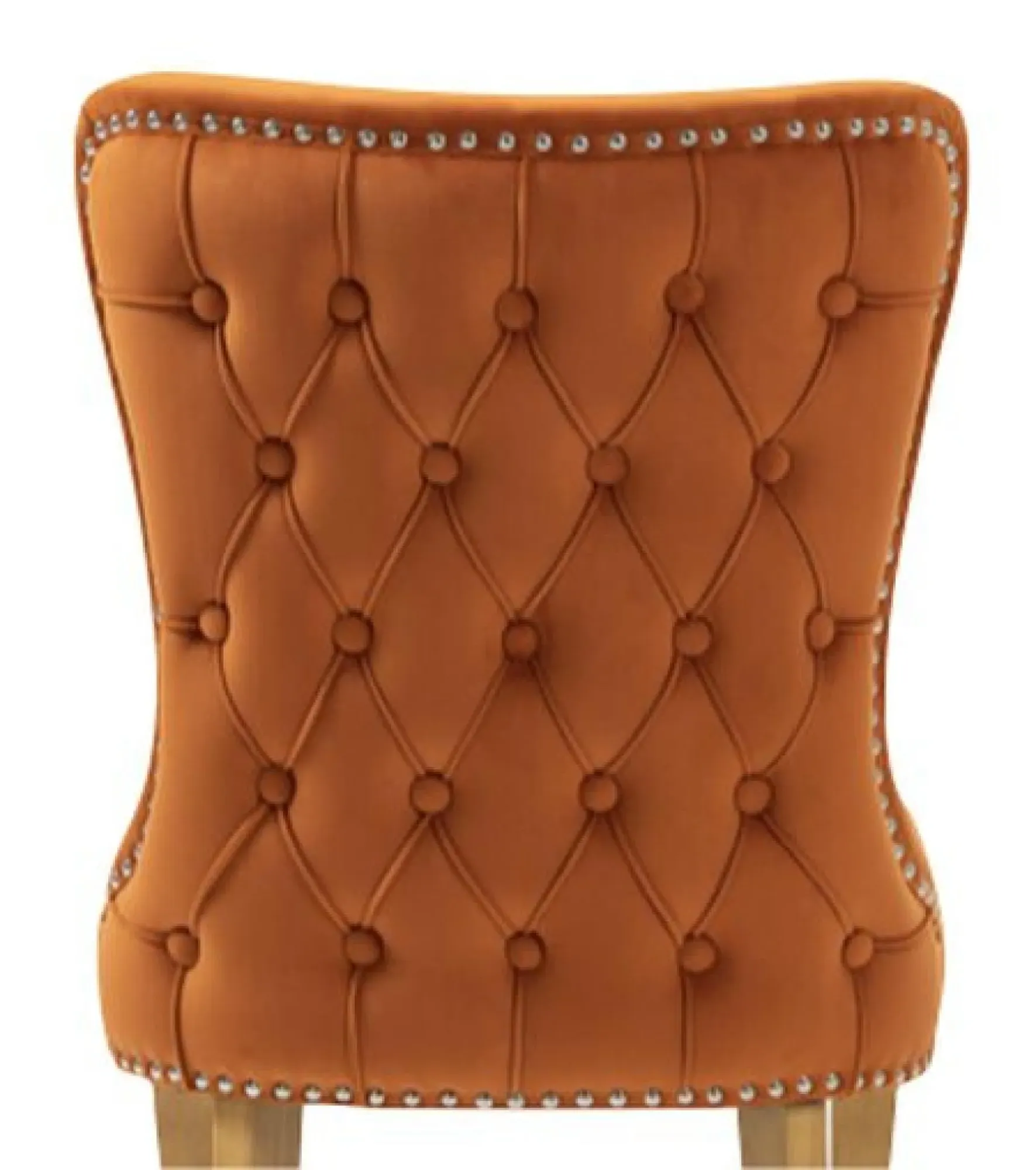 Ashley Dining Chair Set of 2 - Orange, Velvet