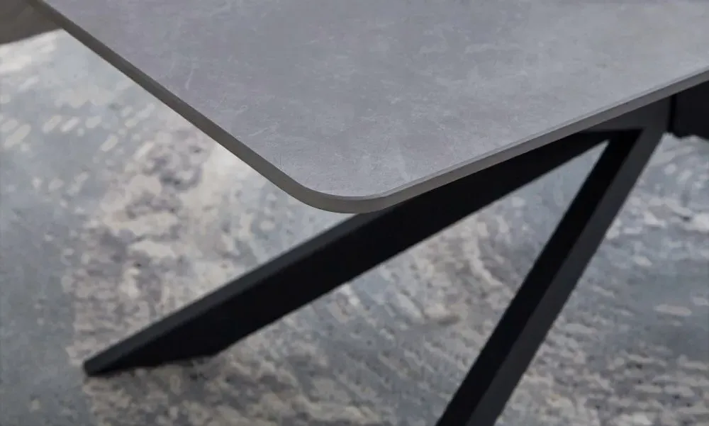 Azzurra Console Table - Dark Grey, Sintered Stone