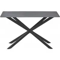 Azzurra Console Table - Dark Grey, Sintered Stone