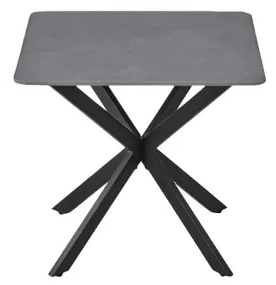 Azzurra Square End Table - Grey, Sintered Stone image