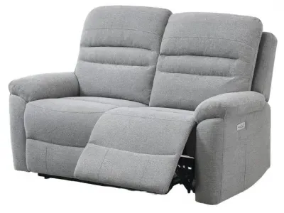 Belford 2-Seater Recliner Sofa - Grey, Fabric