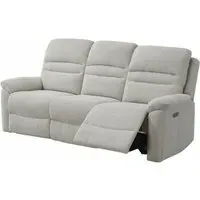 Belford 3-Seater Recliner Sofa - Beige, Fabric