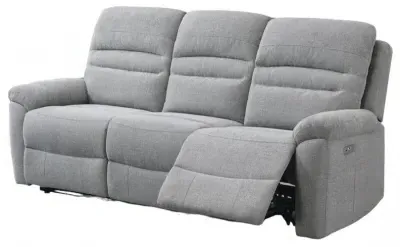 Belford 3-Seater Recliner Sofa - Grey, Fabric