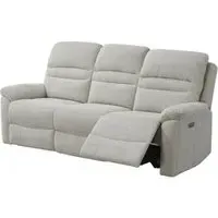 Belford 3-Seater Recliner Sofa Suite - Beige, Fabric