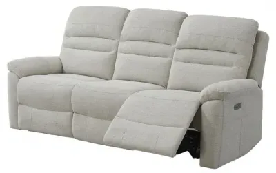 Belford 3-Seater Recliner Sofa Suite - Beige, Fabric