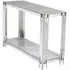 Belini Console Table - Grey, Chrome