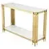 Belini Console Table - White, Gold