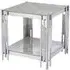 Belini End Table - Grey, Sintered Stone