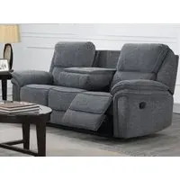 Belmont 3-Seater Recliner Sofa - Grey, Fabric