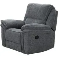 Belmont 3-Seater Recliner Sofa Suite - Grey, Fabric