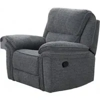 Belmont Recliner Armchair - Grey, Fabric