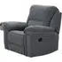 Belmont Recliner Armchair - Grey, Fabric