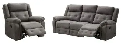 Berkeley 3+1+1 Seater Recliner Sofa Suite - Dark Grey image