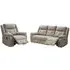 Berkeley 3+1+1 Seater Recliner Sofa Suite - Light Grey