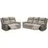 Berkeley 3+2 Seater Recliner Sofa Suite - Light Grey