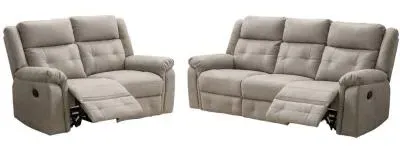 Berkeley 3+2 Seater Recliner Sofa Suite - Light Grey