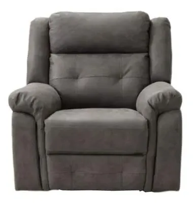 Berkeley Recliner Armchair - Dark Grey, Leather Look Fabric image