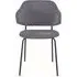 Blake Dining Chair Set of 4 - Dark Grey, Velvet