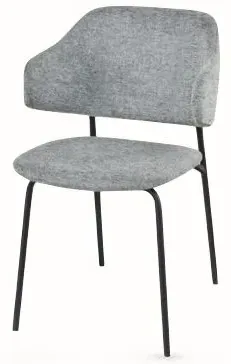 Blake Dining Chair Set of 4 - Light Grey, Velvet