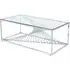Calabria Coffee Table - Glass, Chrome