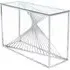 Calabria Console Table - Glass, Chrome
